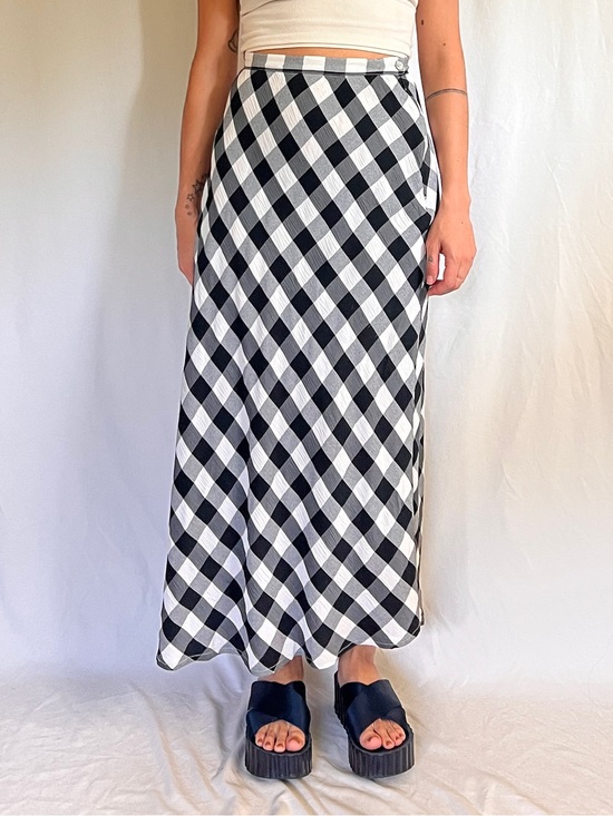 Jones New York Dresses & Skirts - Jones New York Sport Black and White Gingham Maxi Skirt